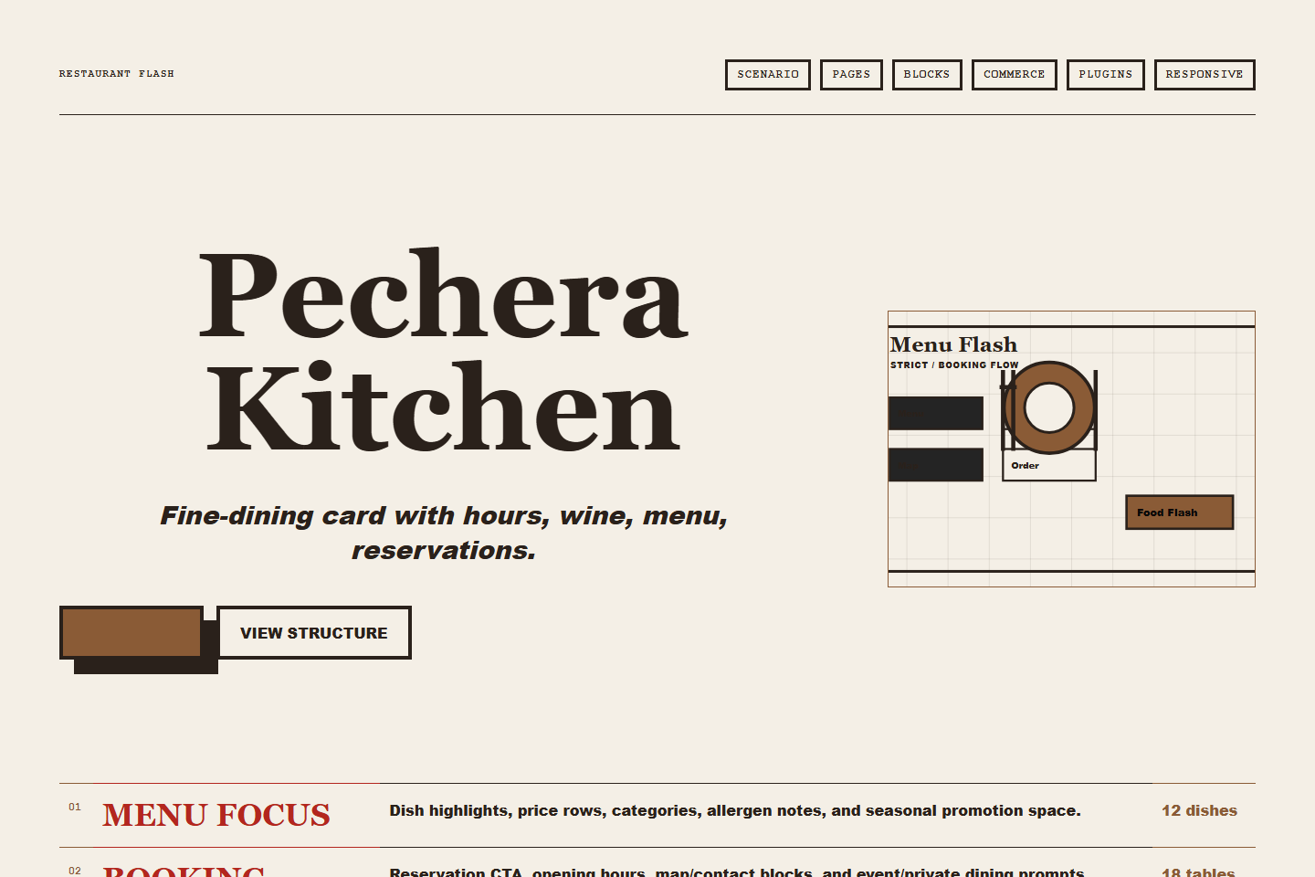 Restaurant Flash Строгий preview