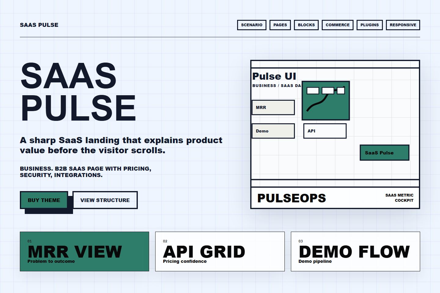 SaaS Pulse Діловий preview