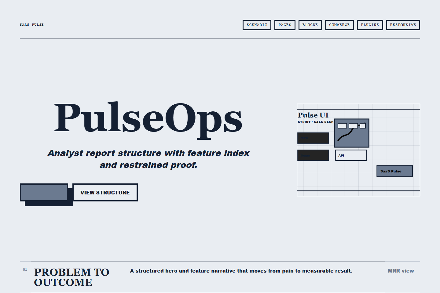 SaaS Pulse Строгий preview