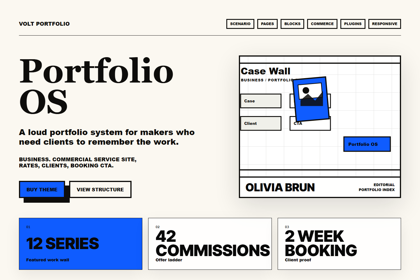 Volt Portfolio Діловий preview